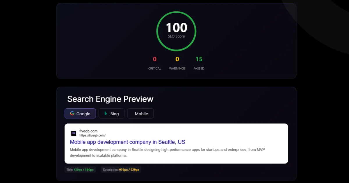 Free SEO Checker - Analyze Your Website