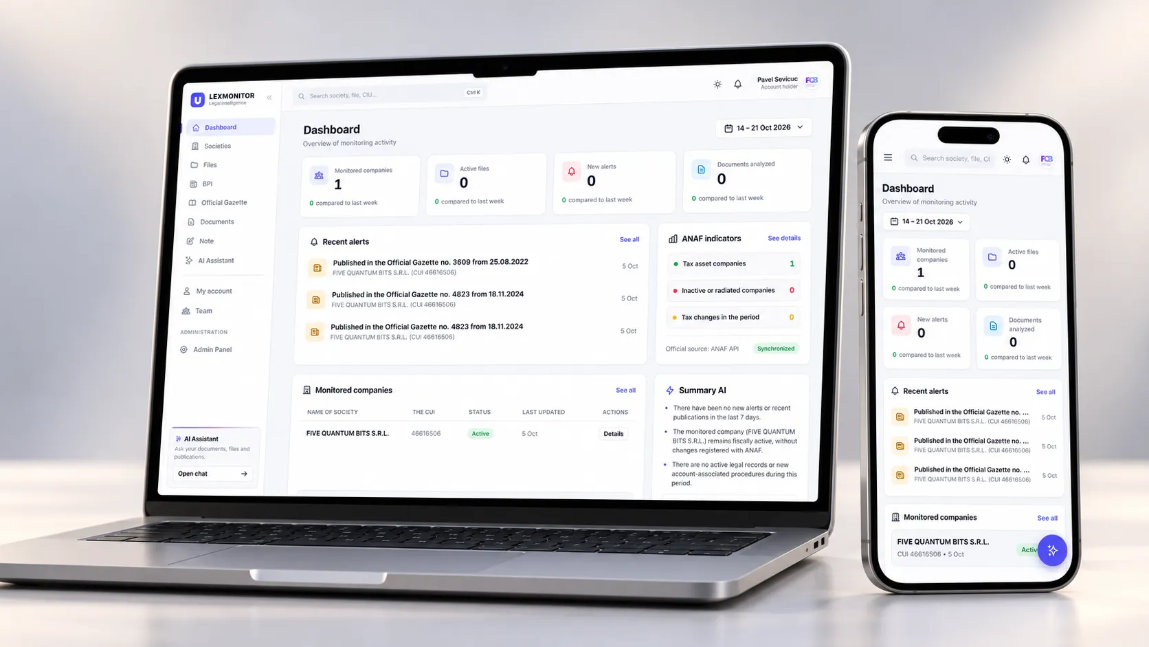 AI Legal Intelligence Platform for Romania